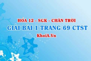 Bài 1 trang 69 Hóa 12 Chân trời sáng tạo